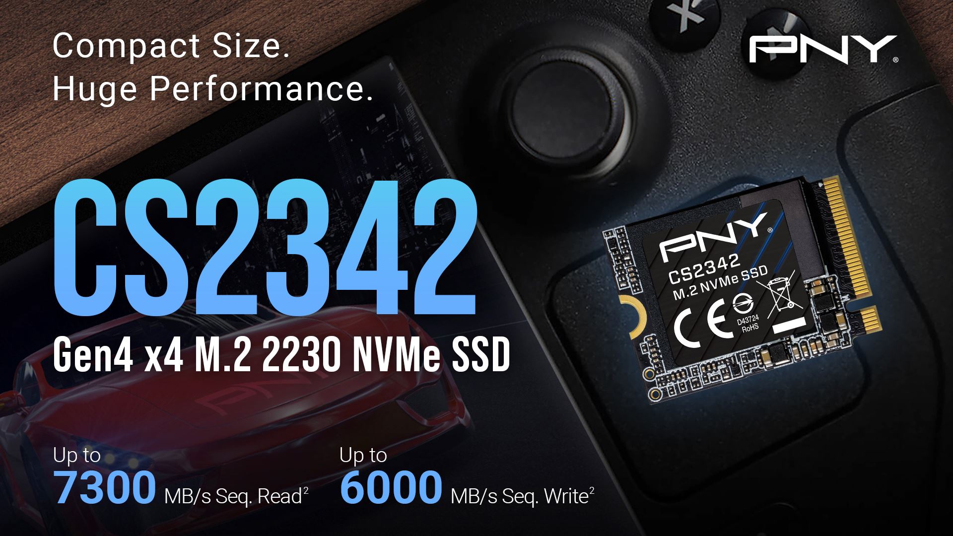 PNY® CS2150 M.2 NVMe PCIe Gen5 x4 SSD