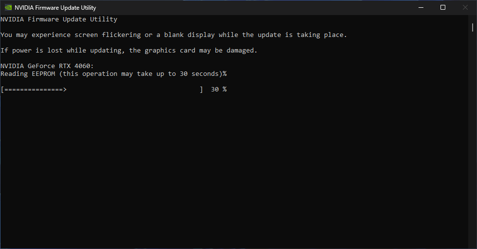 NVIDIA Firmware Update Screenshot Step 3