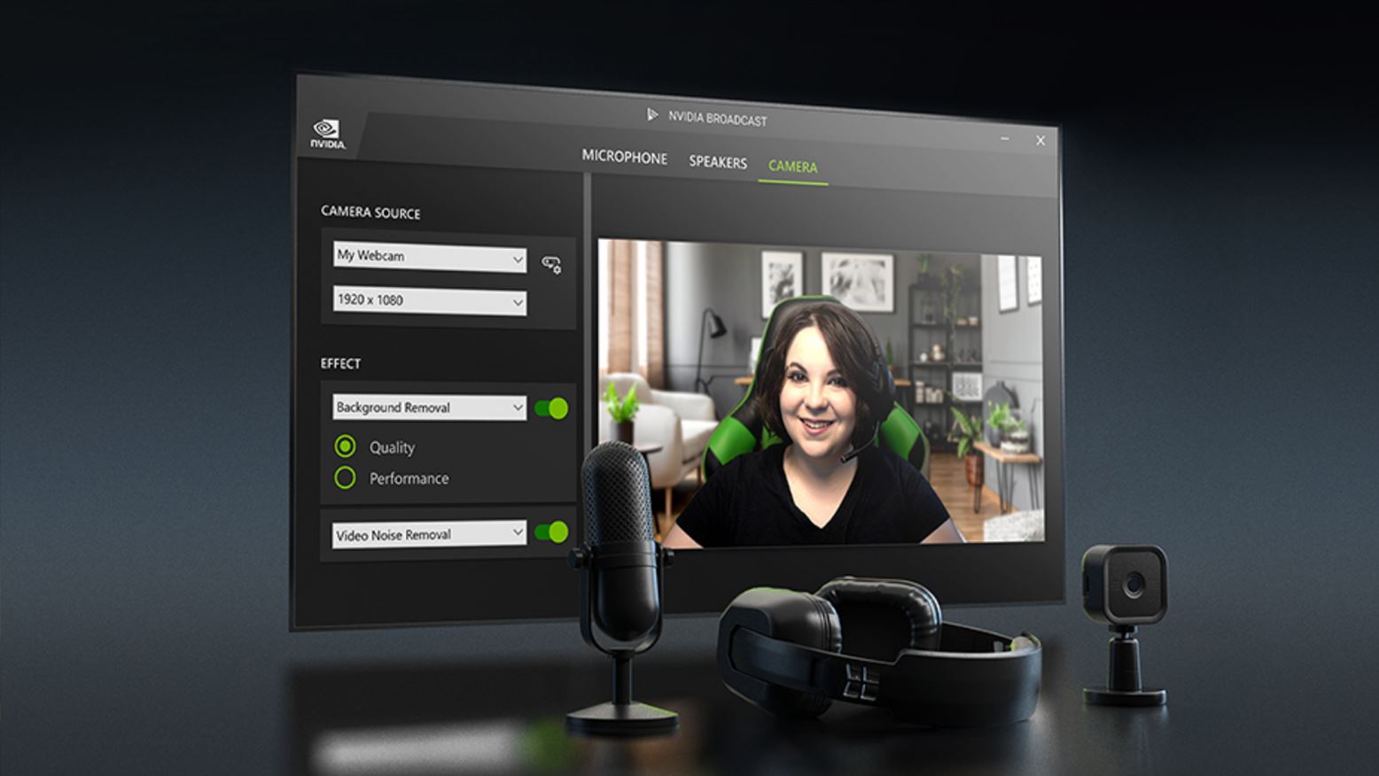 NVIDIA Broadcast on Monitor