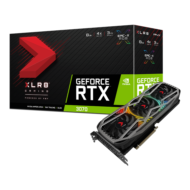 NVIDIA GeForce RTX 3070 8GB XLR8 Gaming Graphics Cards | pny.com
