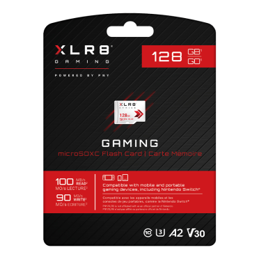 XLR8<sup>&reg;</sup> Gaming Class 10 U3 V30 A2 microSD Flash Memory Card