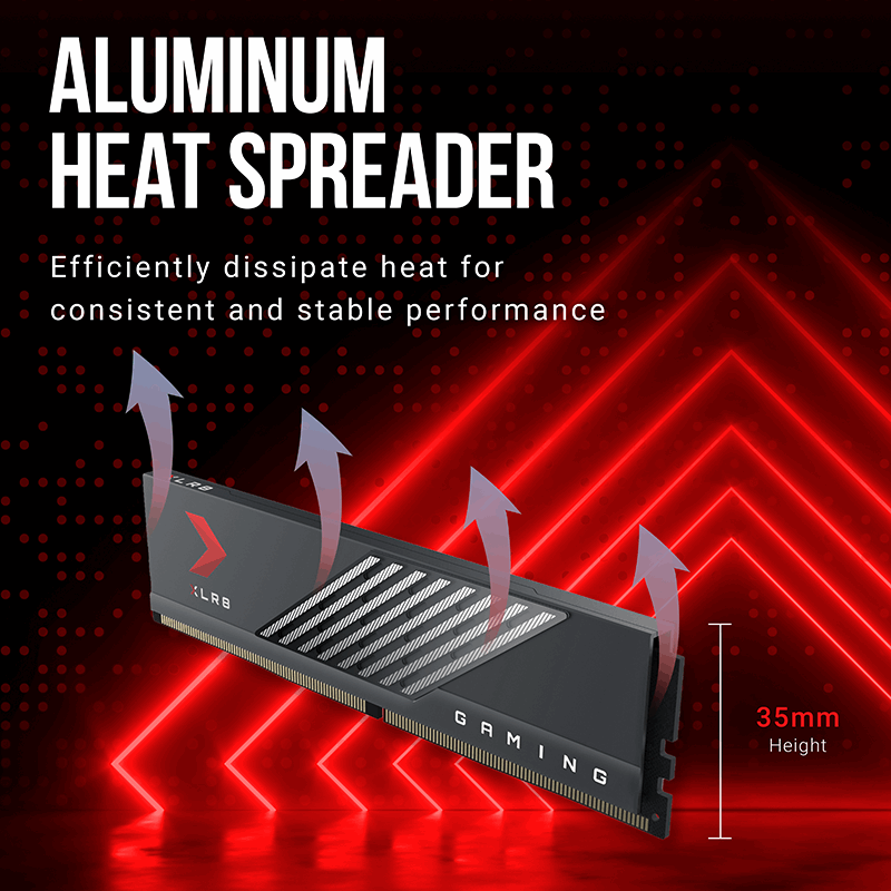 XLR8 Gaming DDR5 6400MHz CL40 Desktop Memory Kit