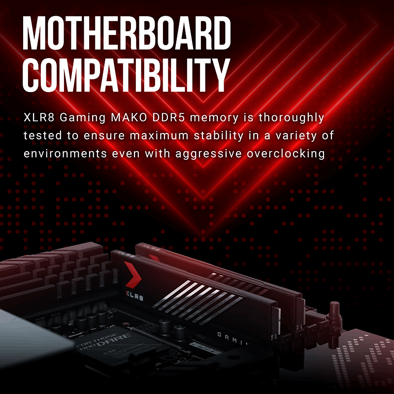 XLR8 Gaming DDR5 6400MHz CL40 Desktop Memory Kit