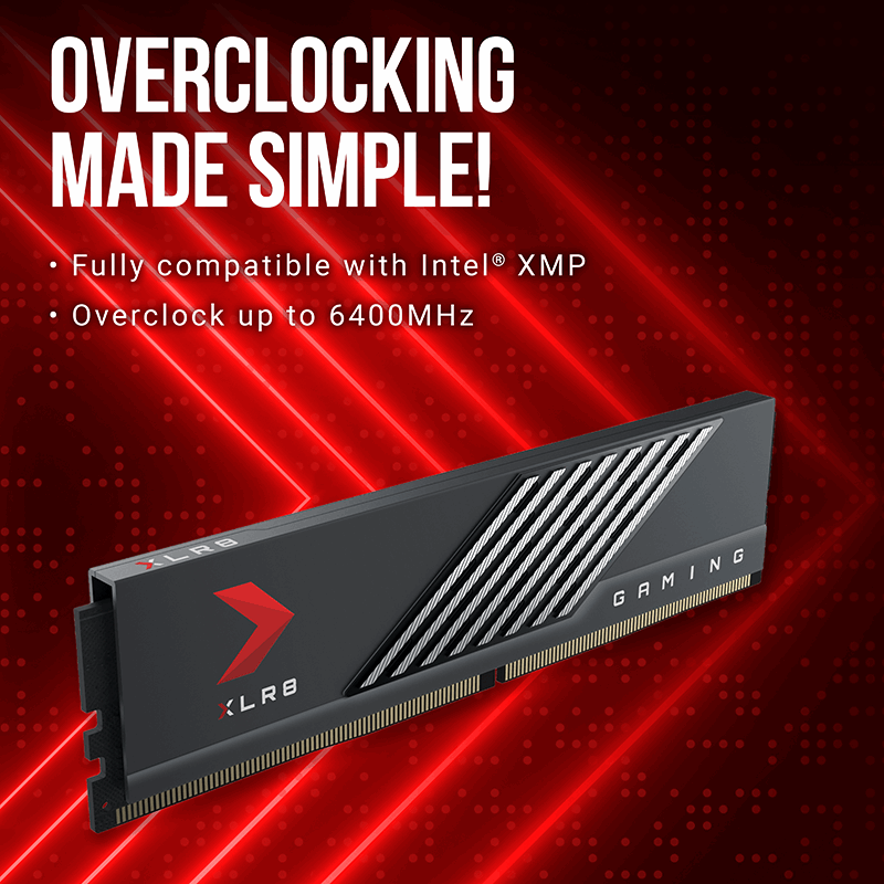 XLR8 Gaming DDR5 6400MHz CL40 Desktop Memory Kit