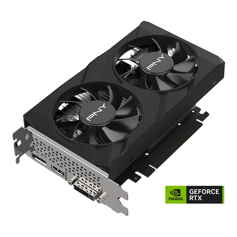 GEFORCE GTX 1650 4GB デュアルファン PNY GeForce GTX™ 1650 4GB VERTO™ GDDR6 Dual Fan