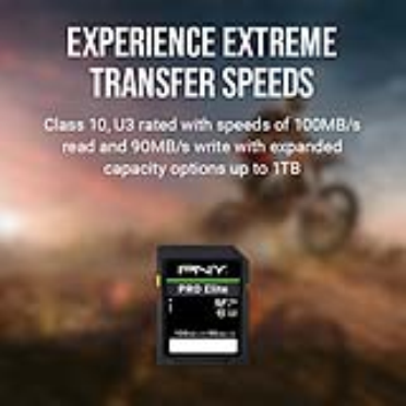 Lot 2 Cartes MicroSD PNY Pro Elite 128 Go – Vitesse 200 Mo/s, Classe 10 U3 V30 A2 – Adaptateur Inclus