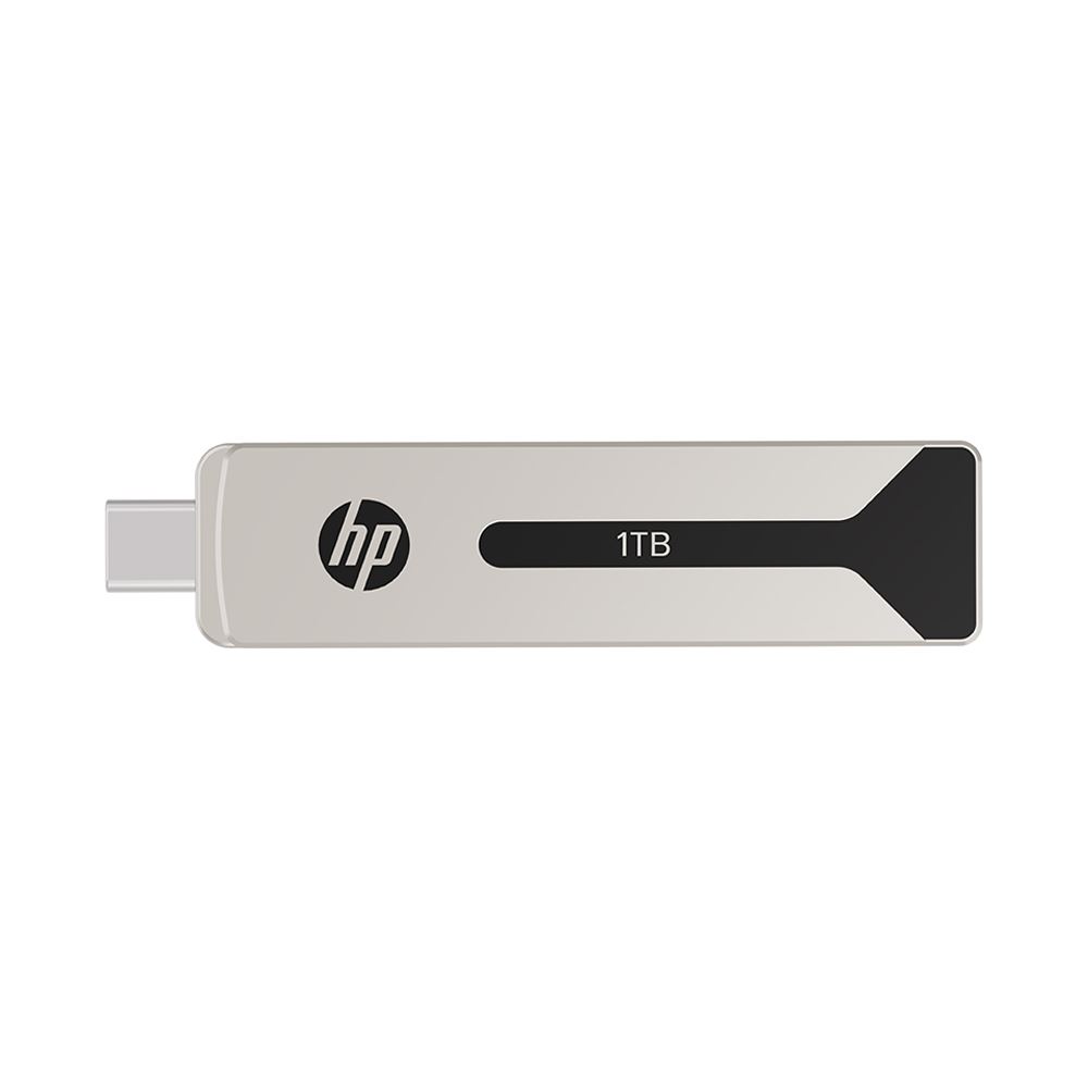 Clé USB 3.2 Gen 1 HP 819w 256Go - Design Métallique, Lecture Jusqu'à 120 Mo/s, Connecteur Rétractable Sans Capuchon